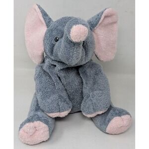 Ty Pluffies 10" WINKS the Blue Gray Elephant Bead Eyes RETIRED TyLux 2002
